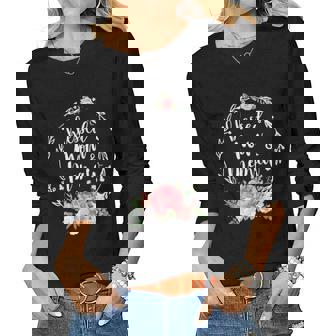 Blessed To Be Called Mom And Memaw Cute Flower Gift Women Graphic Long Sleeve T-shirt | Seseable CA