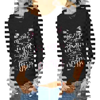 Born To Be Stay At Home A Cat Mom Forced Go To Work Doctor Women Graphic Long Sleeve T-shirt - Seseable