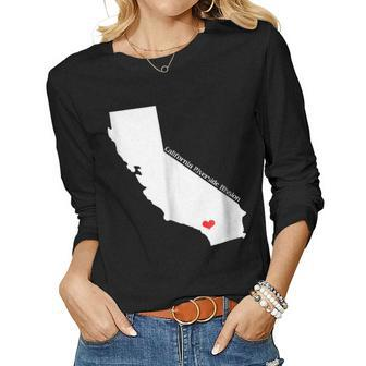 California Riverside Mission Sister Missionary Women Long Sleeve T-shirt | Mazezy