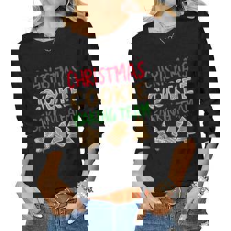 Christmas Cookie Baking Team Matching Holiday Women Long Sleeve T-shirt | Mazezy