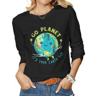 Cute Earth Day 2023 Cute For Kid Men Women Women Long Sleeve T-shirt | Mazezy