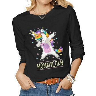 Womens Cute Mother Unicorn Mom Mother Day Mommycorn Women Long Sleeve T-shirt | Mazezy