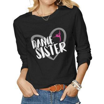 Dance Sister Heart Women Long Sleeve T-shirt | Mazezy