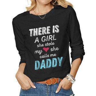 Fathers Day Shirts For Dad From Daughter New Dad Tee Women Long Sleeve T-shirt | Mazezy