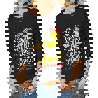 My Favorite Softball Player Calls Me Aunt Softball Player Women Long Sleeve T-shirt | Mazezy