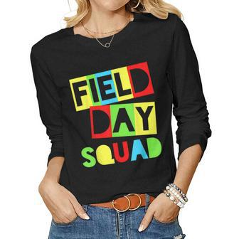 Field Day Teacher Apparel - Field Day Squad Women Long Sleeve T-shirt | Mazezy