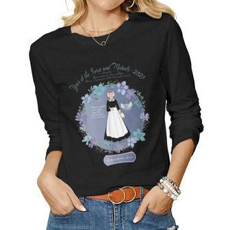 Florence Nightingale 200 Anniversary Year Of Nurse Midwife Women Graphic Long Sleeve T-shirt - Seseable