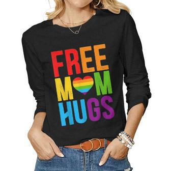 Free Mom Hugs Lgbt Month V2 Women Graphic Long Sleeve T-shirt - Seseable