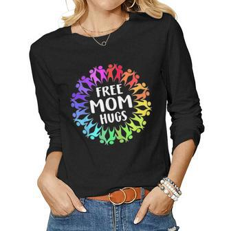 Free Mom Hugs Pride Lgbt Gift V2 Women Graphic Long Sleeve T-shirt - Seseable