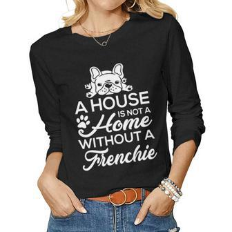 French Bulldog Gifts Men Women Frenchie Dog Mom Women Graphic Long Sleeve T-shirt - Seseable