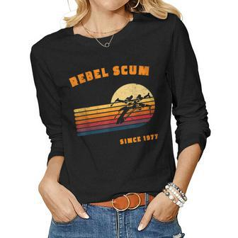 Funny 70S Sci-Fi Movie Geek Mom Dad Brother Sister Women Graphic Long Sleeve T-shirt - Seseable