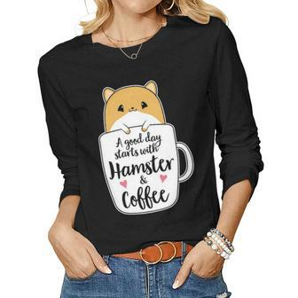 Funny Hamster Hamster Mom Women Graphic Long Sleeve T-shirt - Seseable