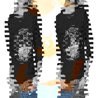 Funny I Like German Shepherds And Beer And Maybe 3 People Women Graphic Long Sleeve T-shirt - Seseable