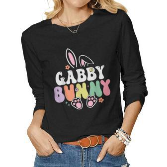 Gabby Bunny Women Easter Day Rabbit Grandma Family Matching Women Long Sleeve T-shirt | Mazezy