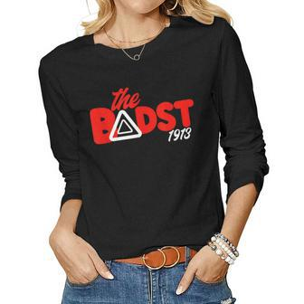 Ggt The Badst Rounded Triangle 1913 Soror Sisterhood Dst Women Long Sleeve T-shirt | Mazezy