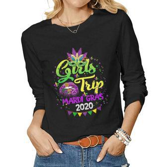Girls Trip Mardi Gras 2020 Shrove Tuesday 2020 Women Women Long Sleeve T-shirt | Mazezy