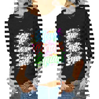 Womens Glow Squad Squad Bright Collection Women Long Sleeve T-shirt | Mazezy