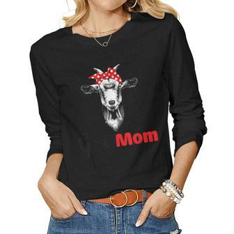 Goat Mom Shirt Lovers Girl T-Shirt Women Long Sleeve T-shirt | Mazezy