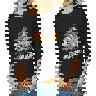 Grandmasaurus Grandma Dinosaurs Dad & Baby Fathers Day Gift Women Graphic Long Sleeve T-shirt | Seseable CA