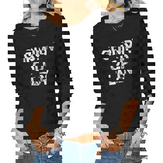 Grumpy Old Lady For Grandma Mom Women Long Sleeve T-shirt | Mazezy