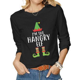 Im The Hangry Elf Matching Family Group Christmas T Women Long Sleeve T-shirt | Mazezy