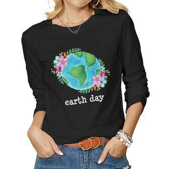 Happy Earth Day Shirt Love Our Mother Nature Women Long Sleeve T-shirt | Mazezy