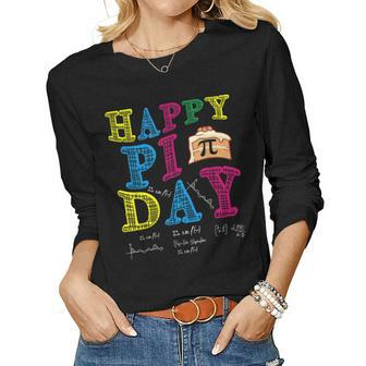 Happy Pi Day Kids Math Teachers Student Professor Pi Day Women Long Sleeve T-shirt | Mazezy