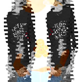 Holiday Baking Squad Gingerbread Man Christmas Women Long Sleeve T-shirt | Mazezy