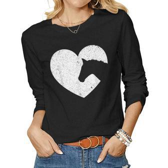Horse Lover Gifts For Girls Equestrian Cowgirl Vintage Women Graphic Long Sleeve T-shirt - Seseable