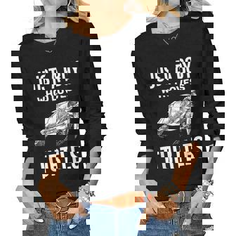 Just A Boy Who Loves Turtles Zoo Keeper Boys Sea Turtle Women Long Sleeve T-shirt | Mazezy