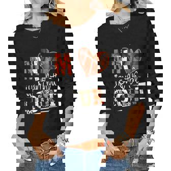 Leopard Basketball Mom My Heart Is On That Court Basketball Women Long Sleeve T-shirt | Mazezy