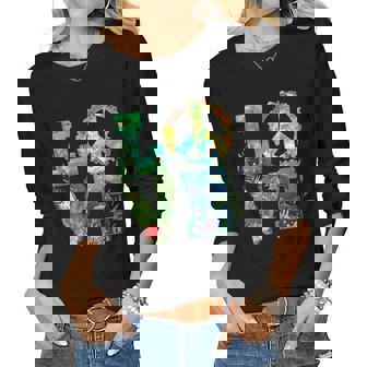 Womens Love World Earth Day 2023 Peace Save Planet Environmental Women Long Sleeve T-shirt | Mazezy