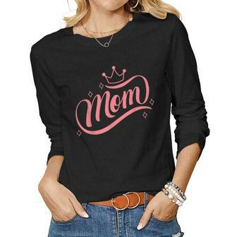 Mama Mommy Mom Women Long Sleeve T-shirt | Mazezy