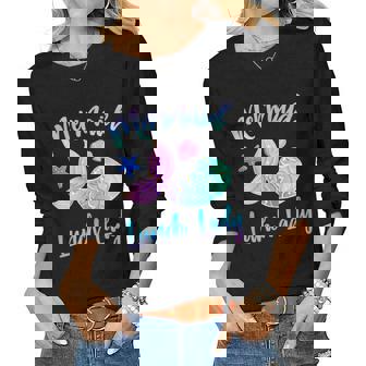 Mermaid Lunch Lady Squad For Cafeteria Workers Women Long Sleeve T-shirt | Mazezy