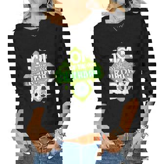 Mom Of The Birthday Boy Soccer Mom For Birthday Boy Women Long Sleeve T-shirt | Mazezy