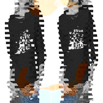 Mom Of Both Cat And Dog Mom Crazy Cat Lady Dog Lover Women Long Sleeve T-shirt | Mazezy