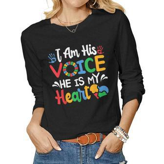 Mom Mama Autistic Autism Awareness Month Women Long Sleeve T-shirt | Mazezy