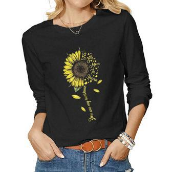 Mom Sunflower For Mom In Heaven For Mothers Day Women Graphic Long Sleeve T-shirt - Seseable