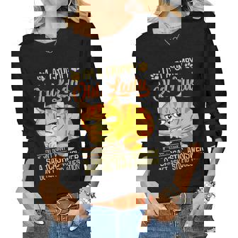 Old Lady If You Dont Want A Sarcastic Answer Cat Women Long Sleeve T-shirt | Mazezy