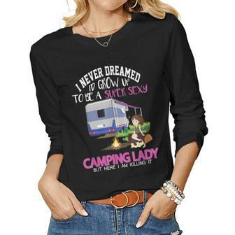 Outdoor Enthusiasts Adventure Holiday Men Women Tee Shirt V2 Women Long Sleeve T-shirt | Mazezy
