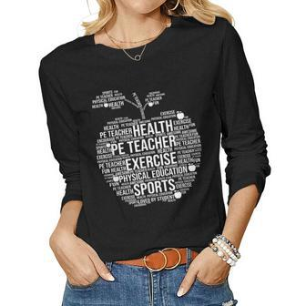 Physical Education Teacher Tee Teachers Day Women Long Sleeve T-shirt | Mazezy