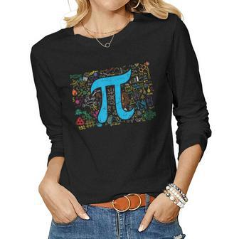 Pi Day Pi Numbers Math Teacher 3 14 Gifts Boys Girls Women Graphic Long Sleeve T-shirt - Seseable