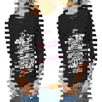 Womens I Am A Proud Boss Of Freaking Awesome Employees Lady Women Long Sleeve T-shirt | Mazezy