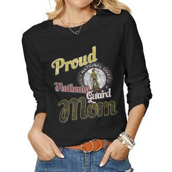 Proud National Guard Mom Army Birthday Women Long Sleeve T-shirt | Mazezy