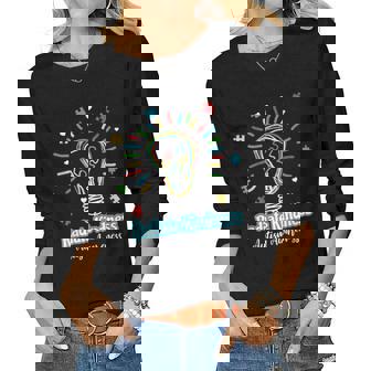 Radiate Kindness Lightbulb  Radiate Kindness Teacher  Women Graphic Long Sleeve T-shirt