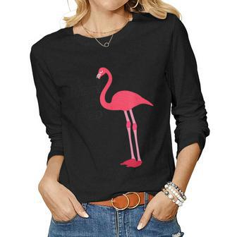 Sassy Old Bird Flamingo Shirt Birthday Mom Or Grandma Women Long Sleeve T-shirt | Mazezy