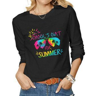 Schools Out For Summer Graduation Students Teacher Women Long Sleeve T-shirt | Mazezy