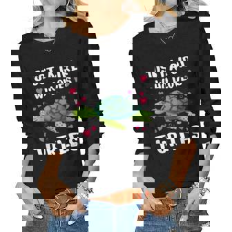 Sea Turtle For Women Girls Turtle Lover Ocean Turtles Women Long Sleeve T-shirt | Mazezy