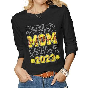 Senior Softball Mom Class Of 2023 Graduate Women Long Sleeve T-shirt | Mazezy