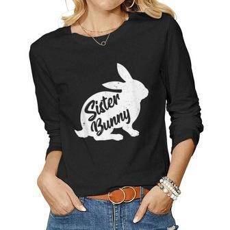 Sister Bunny For Daughter Family Matching Easter Women Long Sleeve T-shirt | Mazezy